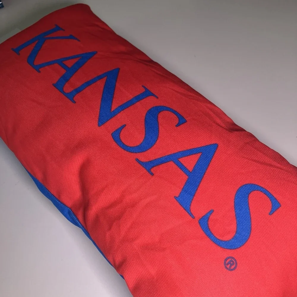 Kansas Jayhawks 2 Sided Bolster Travel‎ Pillow, 16